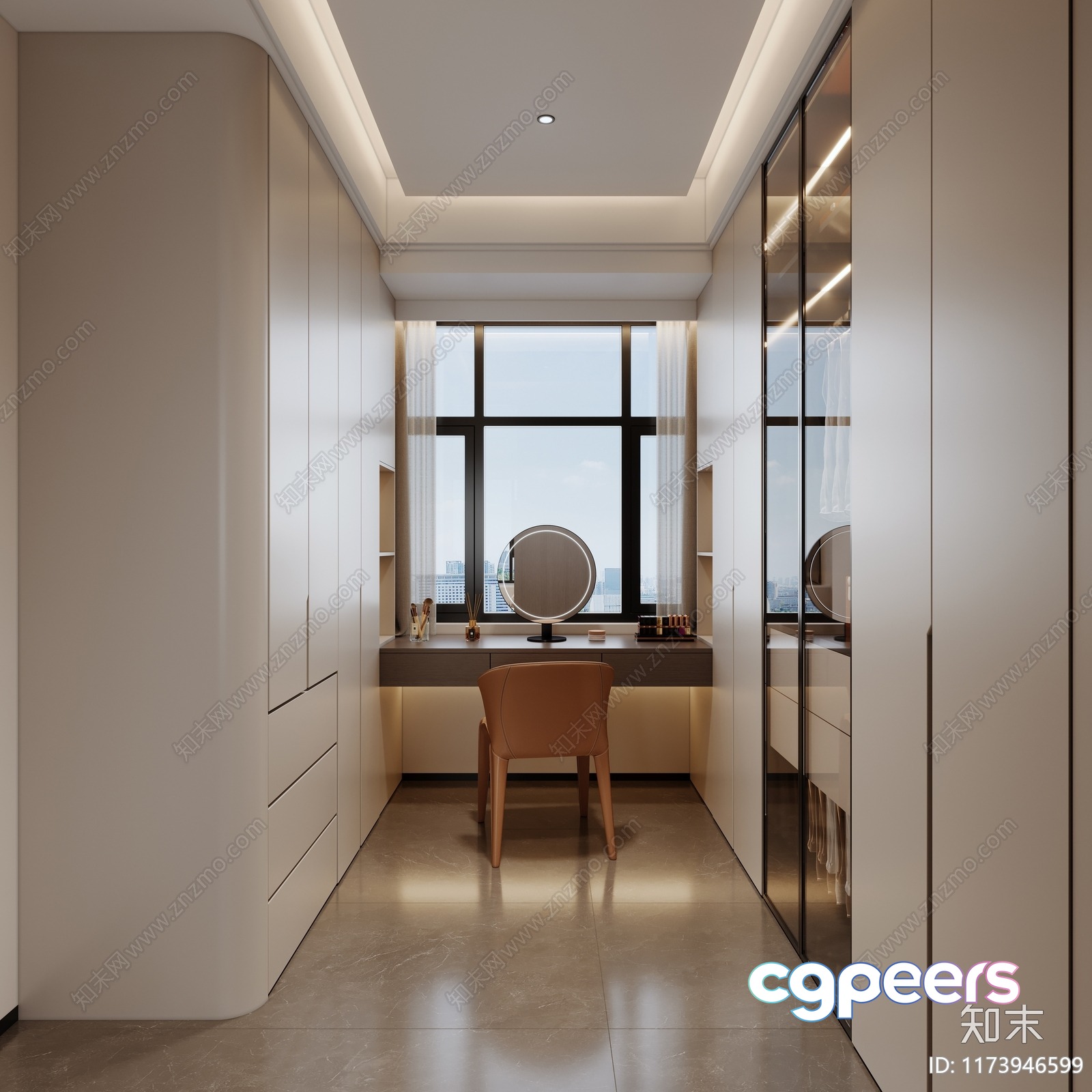 Modern Dressing Room 3D Model - 4679 - VRAY Render