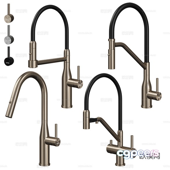 Kitchen Faucet 3D Model - 5576 - CORONA Render