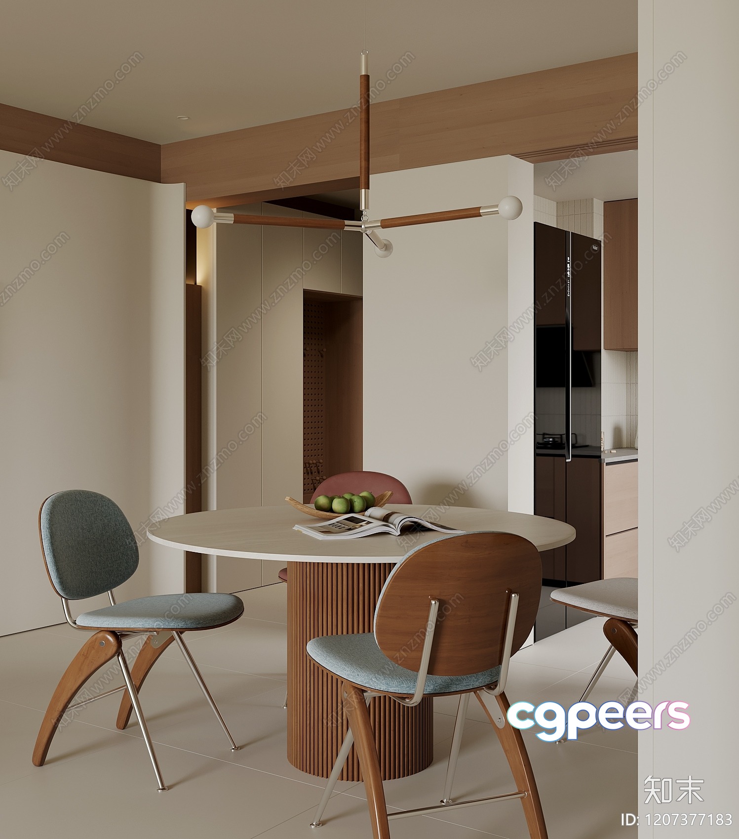 Modern Dining Room 3D Model - 3254 - VRAY Render Modern Dining Room 3D Model - 3254 - VRAY Render