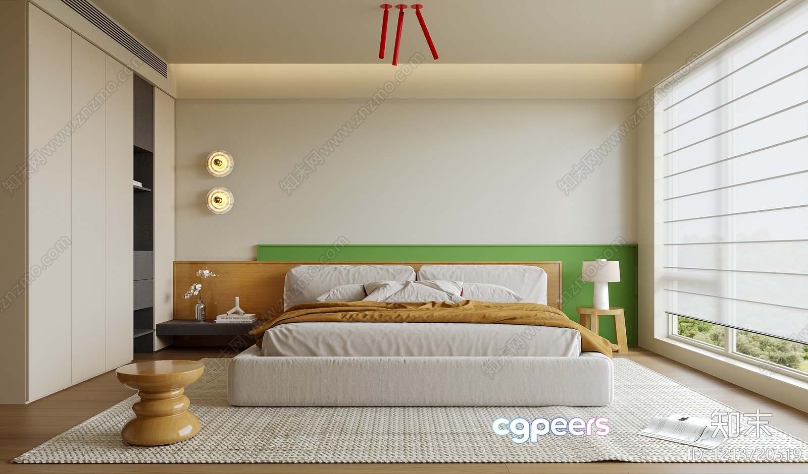 Modern Bedroom 3D Model - 17759 - VRAY Render Modern Bedroom 3D Model - 17759 - VRAY Render