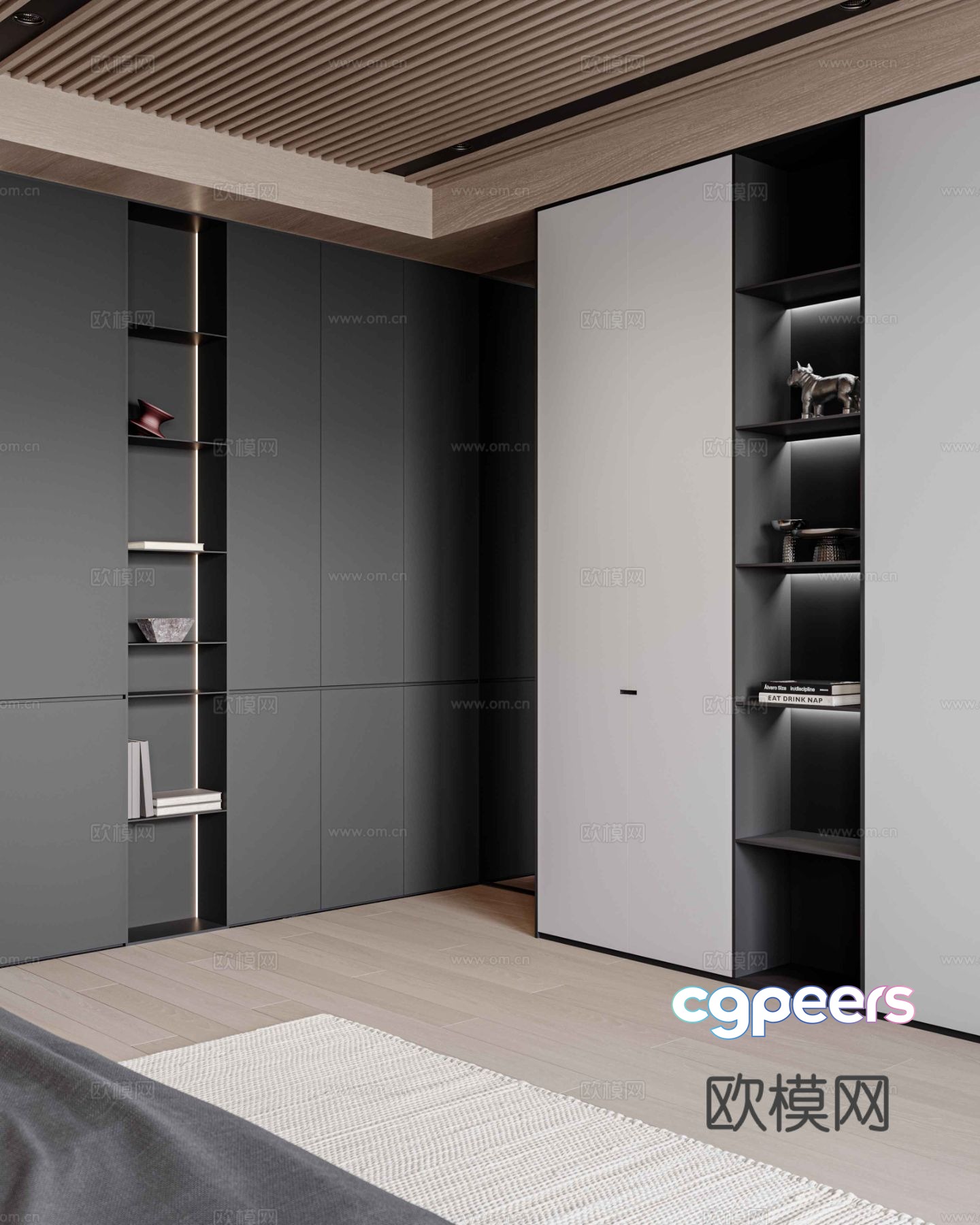 Modern Minimalist Room 3D Model - 1900 - VRAY Render