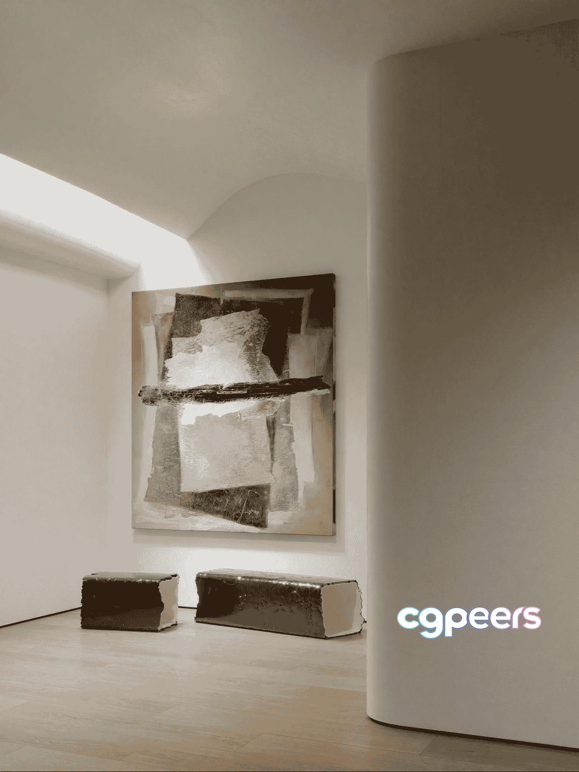 Abstract Art Piece 3D Model - 15617 - VRAY Render