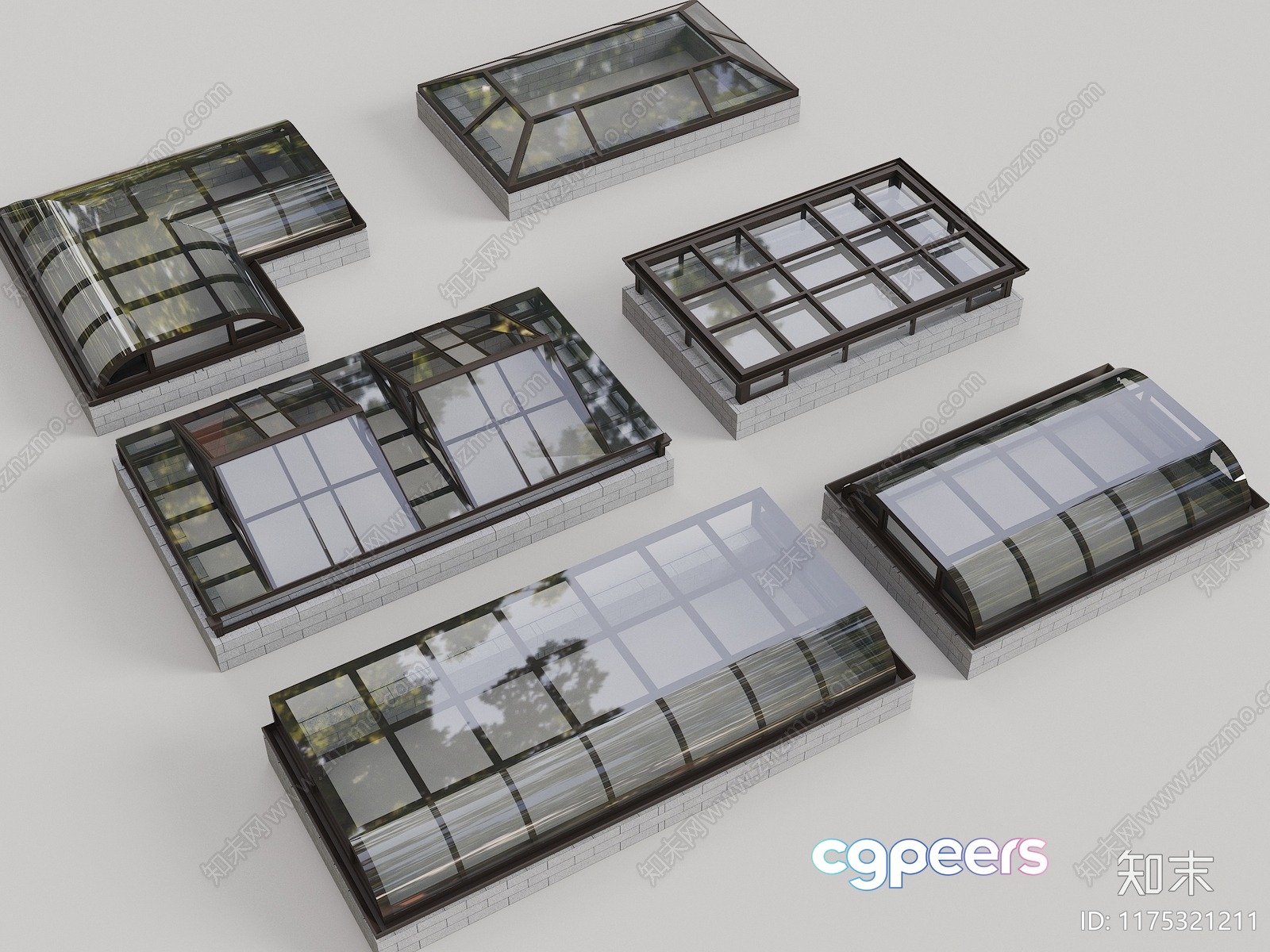 A Set Of Skylights 3D Model - 6514 - VRAY Render