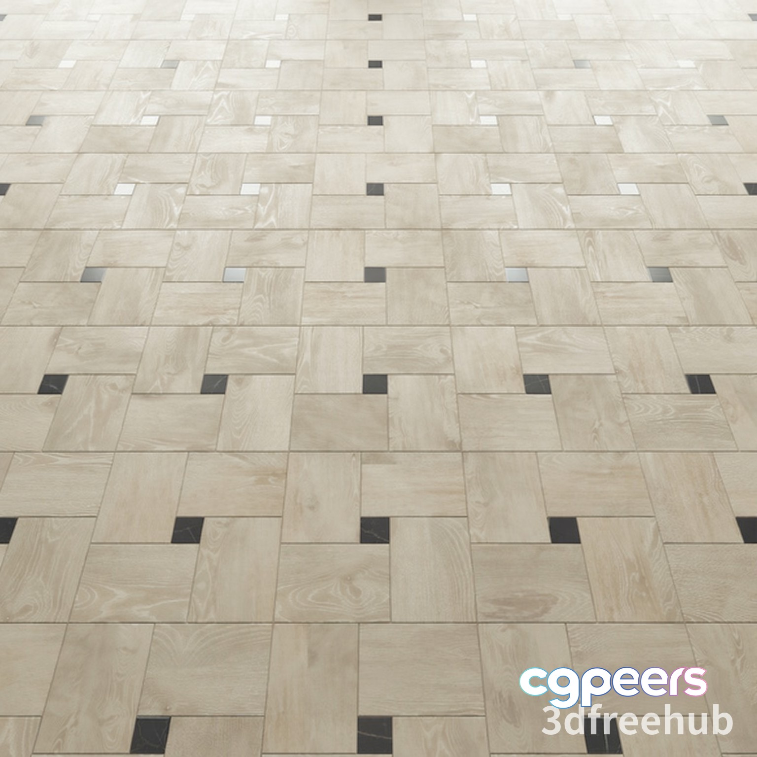 Light-Colored Wood Floor 3D Model - 20540 - VRAY Render