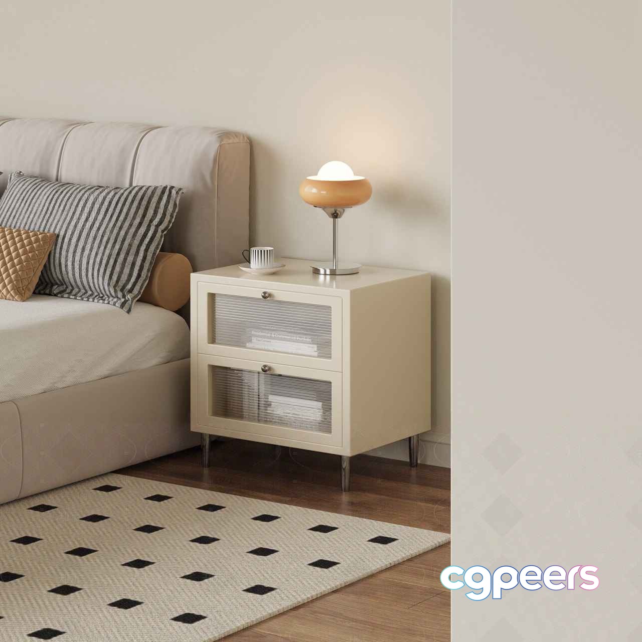 Cozy Bedroom 3D Model - 15298 - CORONA Render