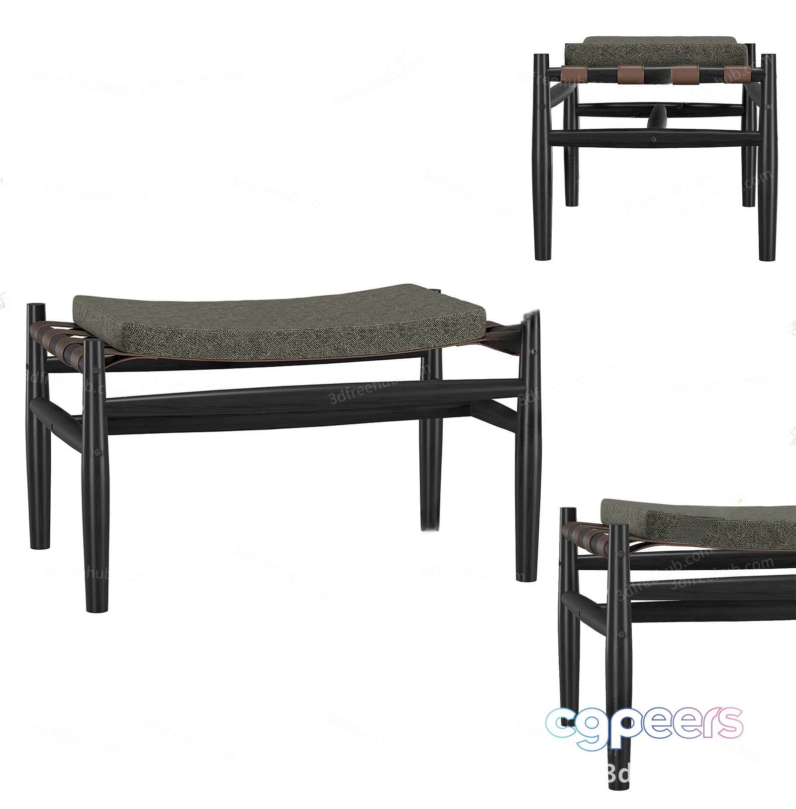 Modern Minimalist Bench 3D Model - 19275 - VRAY Render Modern Minimalist Bench 3D Model - 19275 - VRAY Render