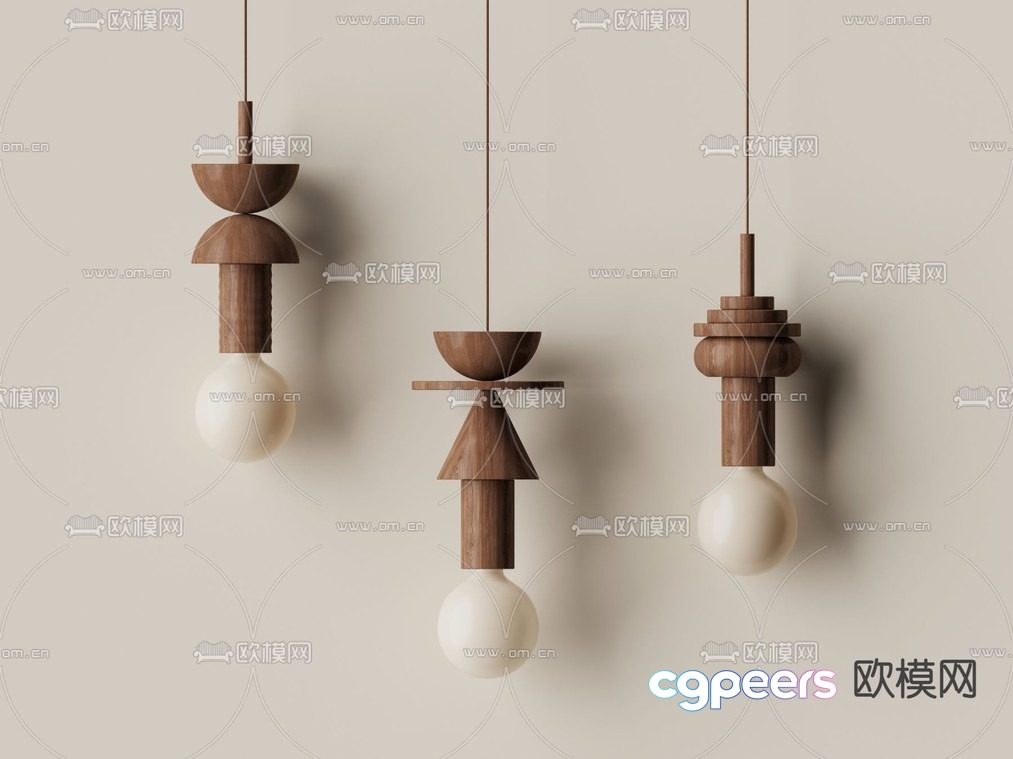 Modern Wooden Light Fixtures 3D Model - 9770 - VRAY Render Modern Wooden Light Fixtures 3D Model - 9770 - VRAY Render