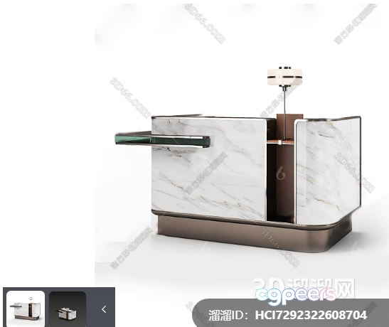 Modern Marble Kitchen Sink 3D Model - 22077 - VRAY Render