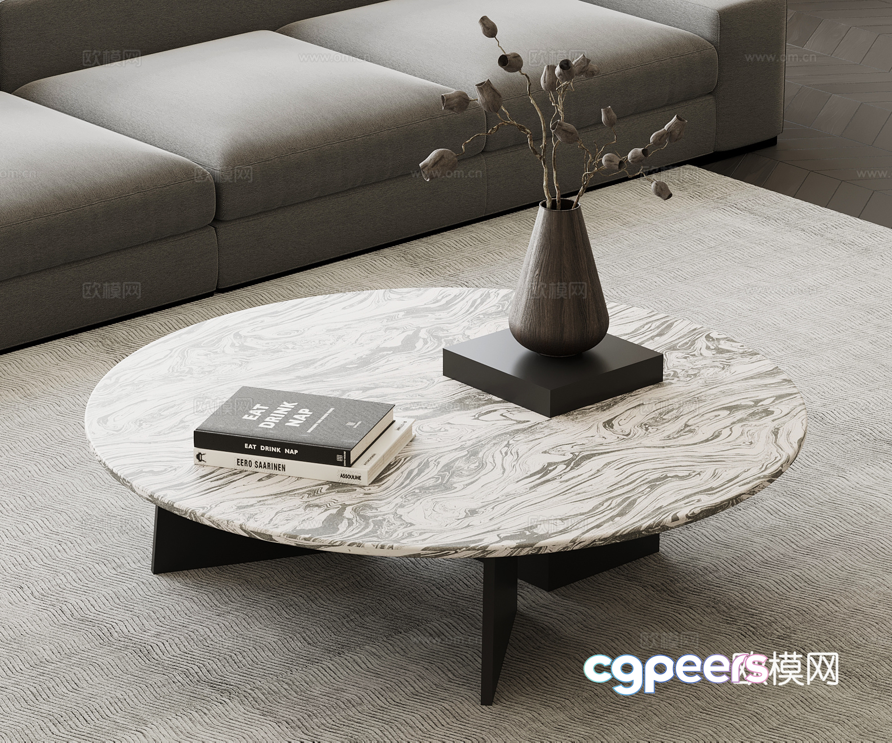 Modern Living Room 3D Model - 1912 - VRAY Render Modern Living Room 3D Model - 1912 - VRAY Render