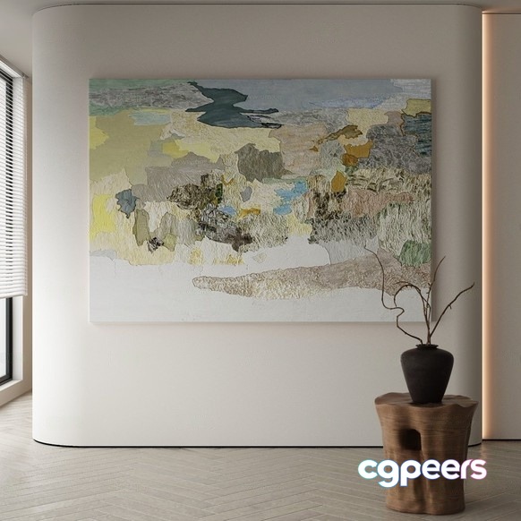 Modern Art Piece 3D Model - 9405 - VRAY Render