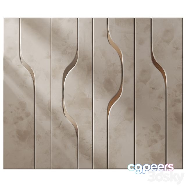 3ds Max Free - Wall Panel Decor 169 3ds Max Free - Wall Panel Decor 169