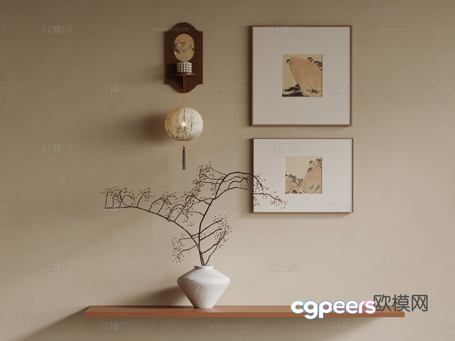 Minimalist Home Decor 3D Model - 16567 - VRAY Render Minimalist Home Decor 3D Model - 16567 - VRAY Render