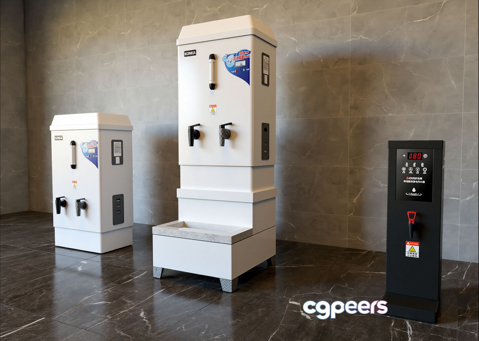 A Water Cooler 3D Model - 13418 - VRAY Render
