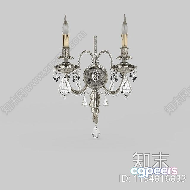 Gold Light Fixture 3D Model - 17303 - VRAY Render