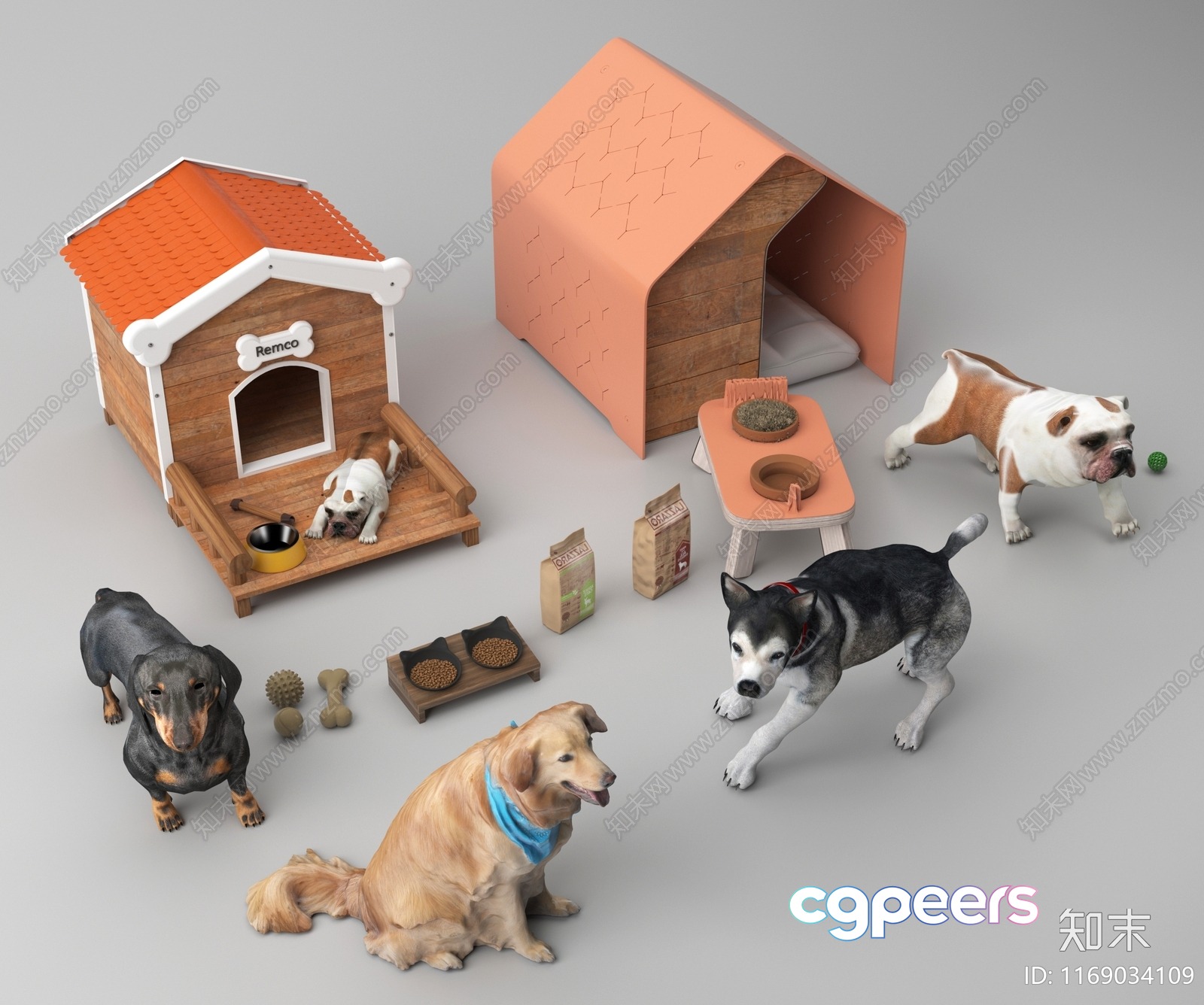 A Dog House 3D Model - 15742 - VRAY Render