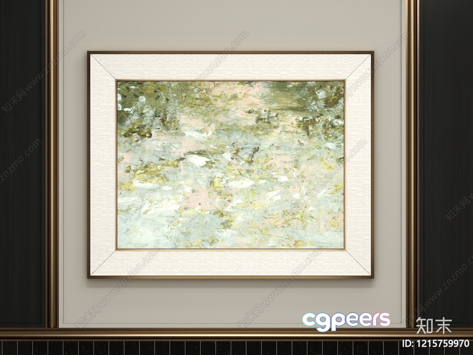 Modern Art Print 3D Model - 13129 - VRAY Render