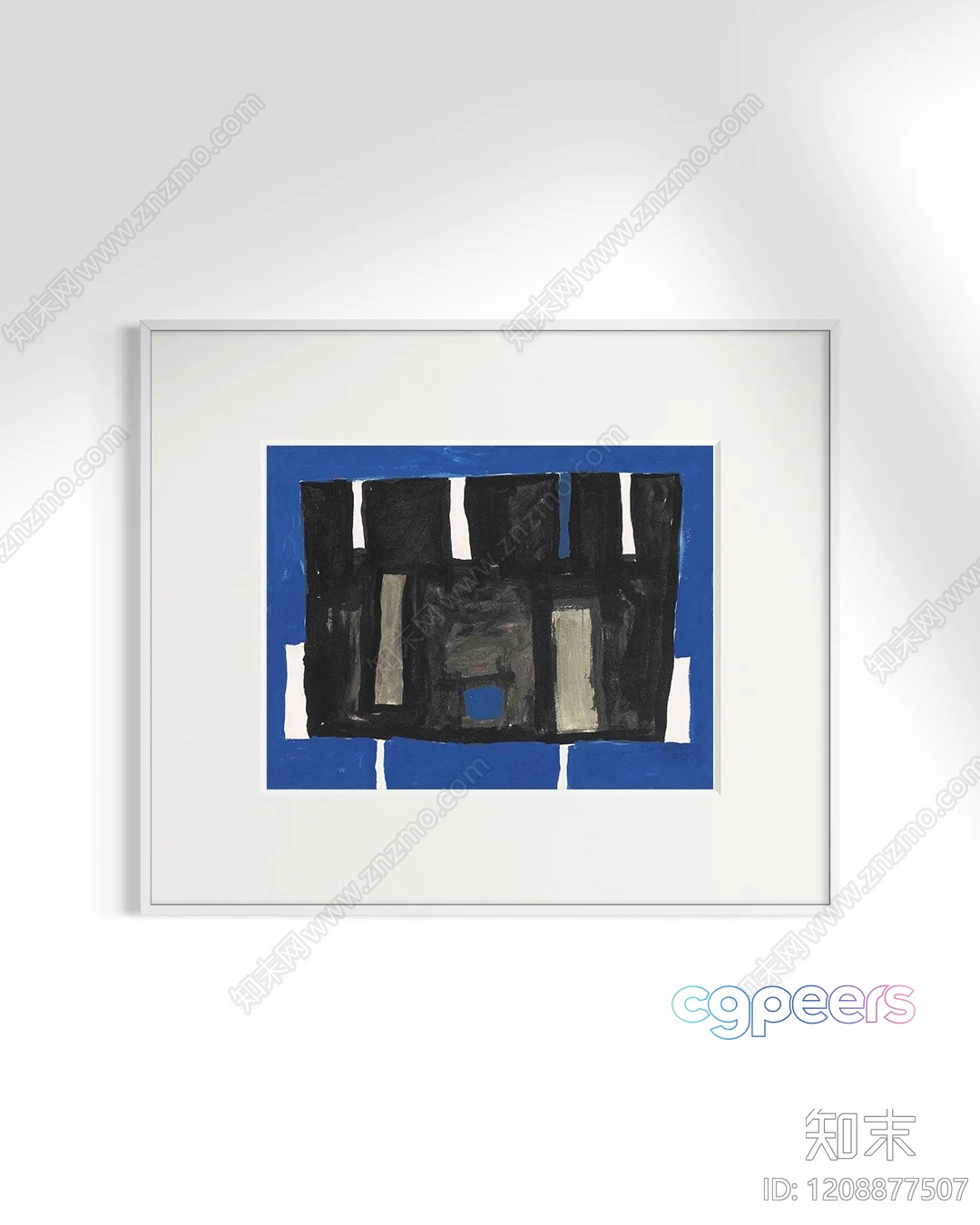 Modern Abstract Painting 3D Model - 23672 - VRAY Render