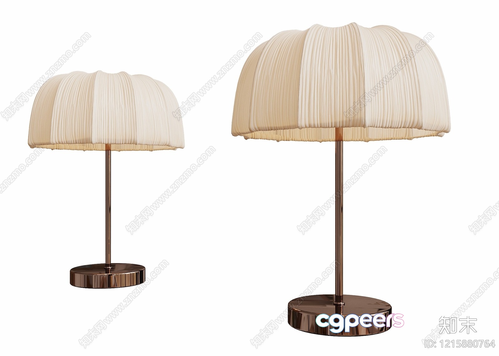 A Table Lamp With A Pleated Shade 3D Model - 10656 - VRAY Render A Table Lamp With A Pleated Shade 3D Model - 10656 - VRAY Render