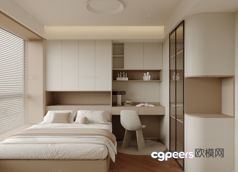 Cozy Bedroom 3D Model - 9742 - VRAY Render Cozy Bedroom 3D Model - 9742 - VRAY Render