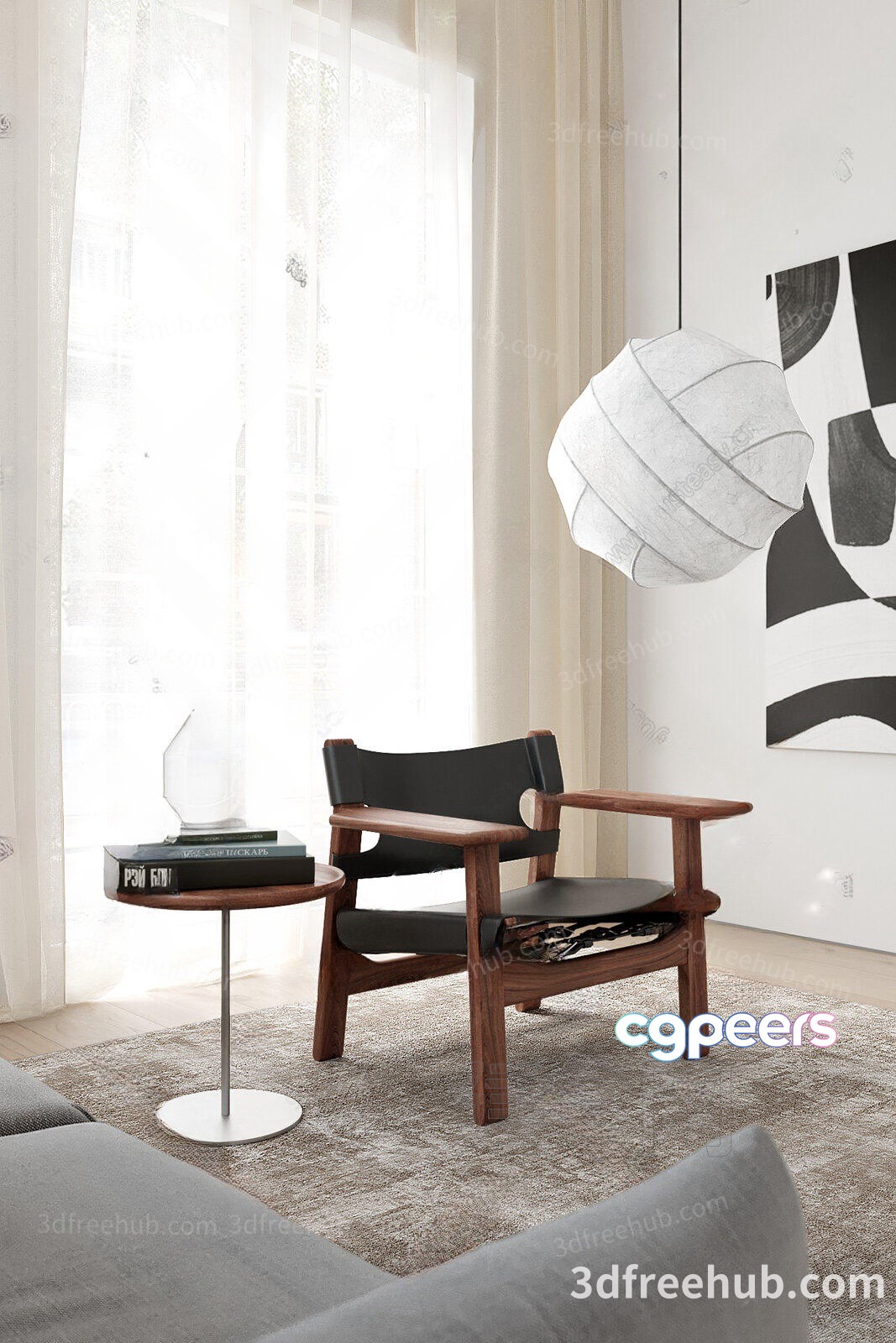 Modern Living Room 3D Model - 22655 - VRAY Render