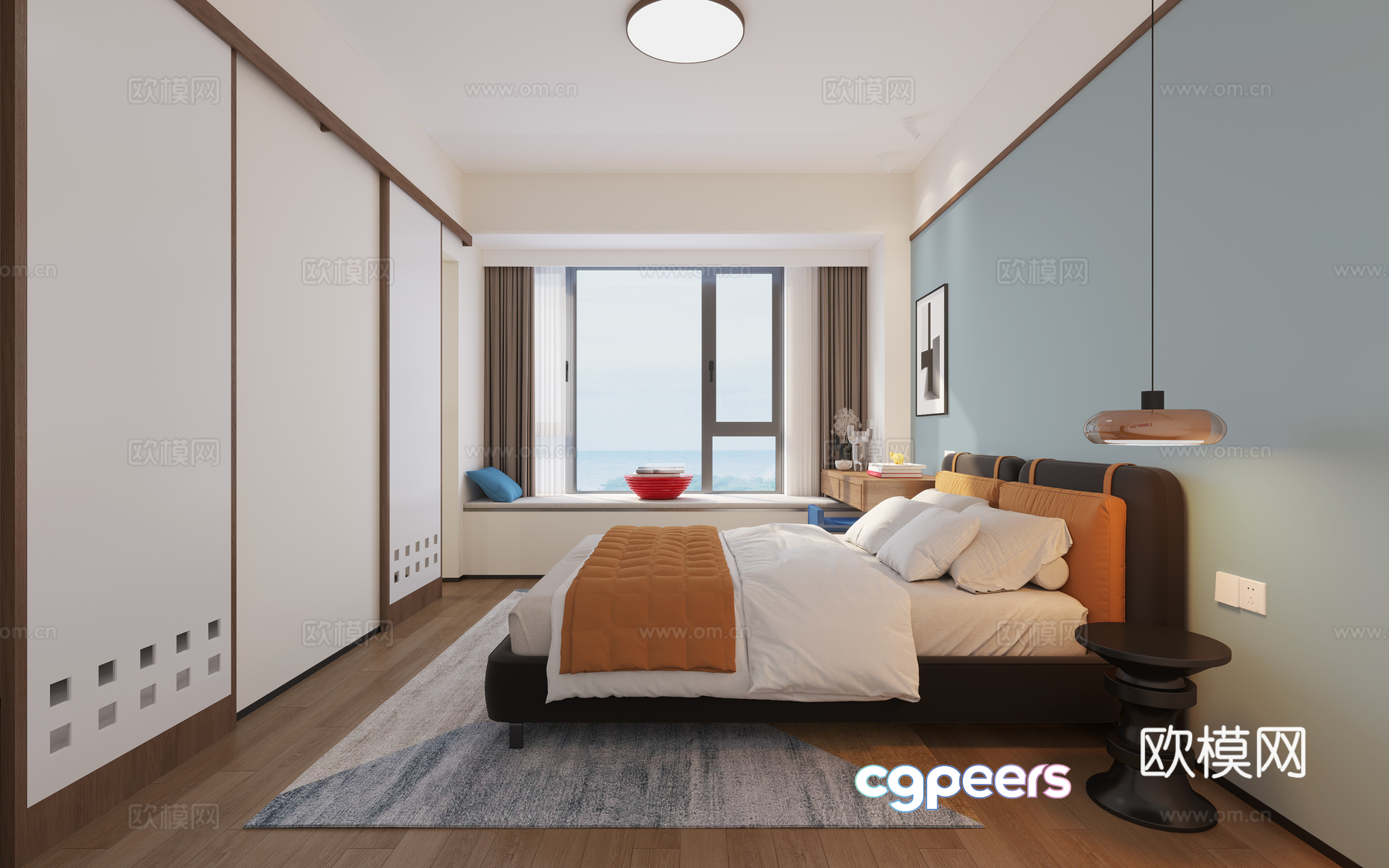 Cozy Bedroom 3D Model - 5561 - CORONA Render