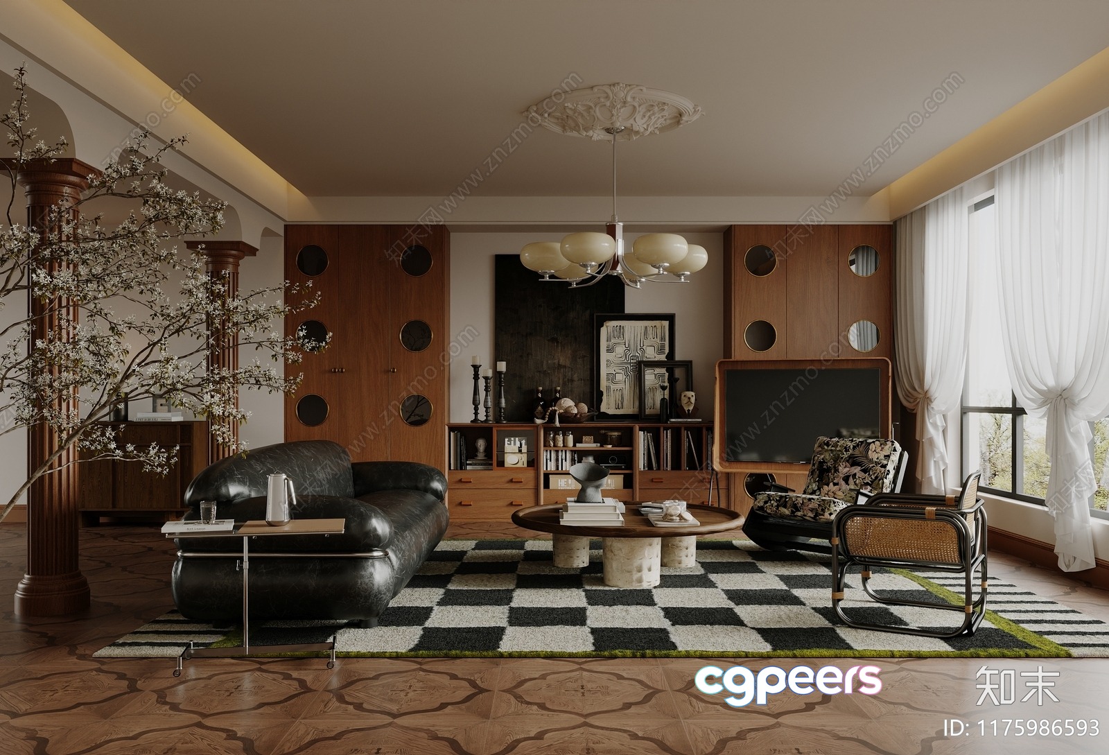 Modern Living Room 3D Model - 946 - CORONA Render Modern Living Room 3D Model - 946 - CORONA Render