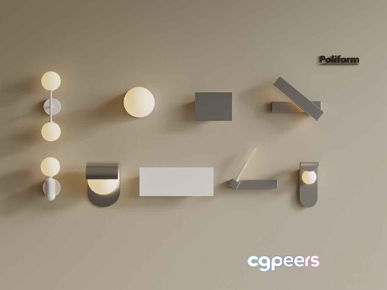 Modern Light Fixtures 3D Model - 7867 - VRAY Render