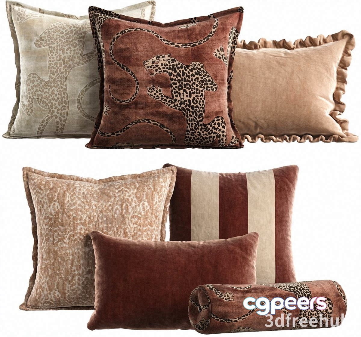 Decorative Pillows 3D Model - 23247 - VRAY Render