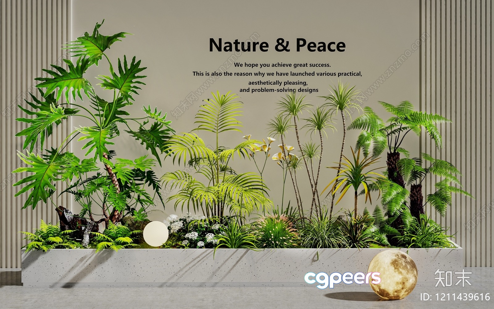 Modern Nature And Peace 3D Model - 3579 - VRAY Render Modern Nature And Peace 3D Model - 3579 - VRAY Render