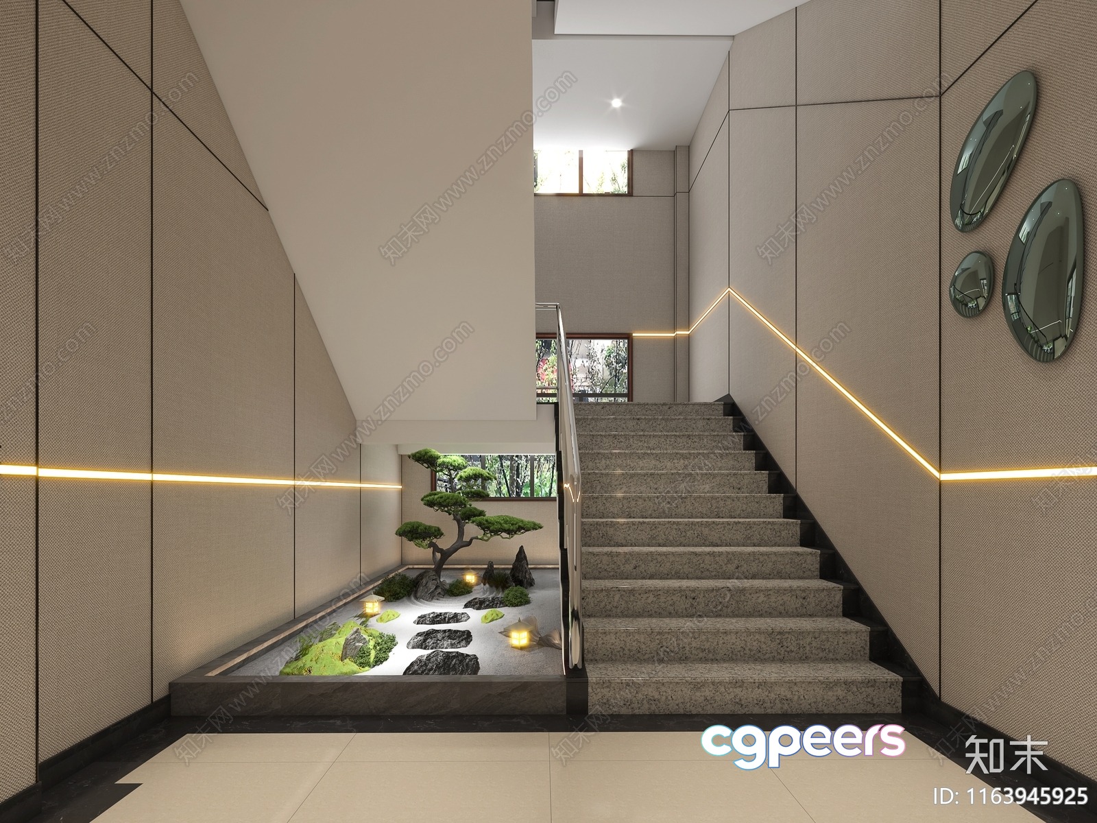 Modern Asian-Inspired Interior 3D Model - 11134 - VRAY Render Modern Asian-Inspired Interior 3D Model - 11134 - VRAY Render