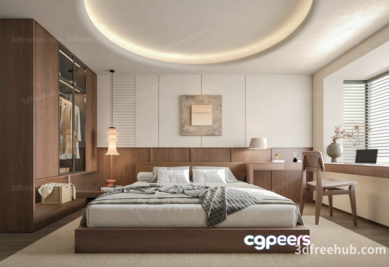 Cozy Bedroom 3D Model - 18997 - VRAY Render Cozy Bedroom 3D Model - 18997 - VRAY Render