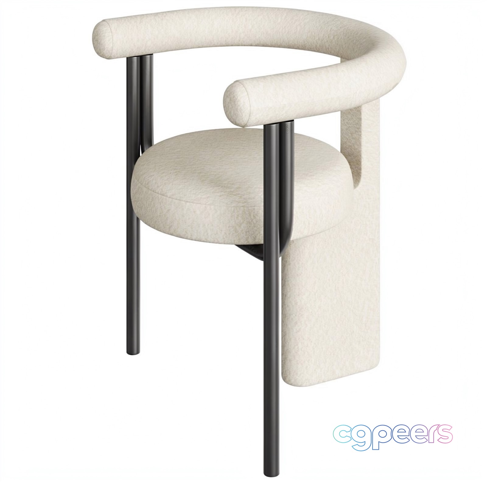 Modern Upholstered Chair 3D Model - 10196 - VRAY Render