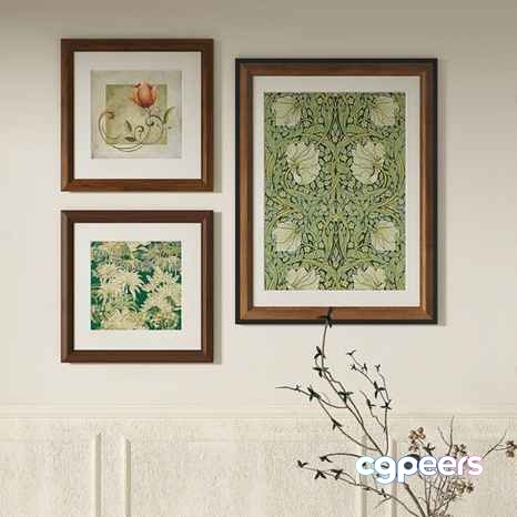 Two Framed Pictures 3D Model - 6445 - VRAY Render