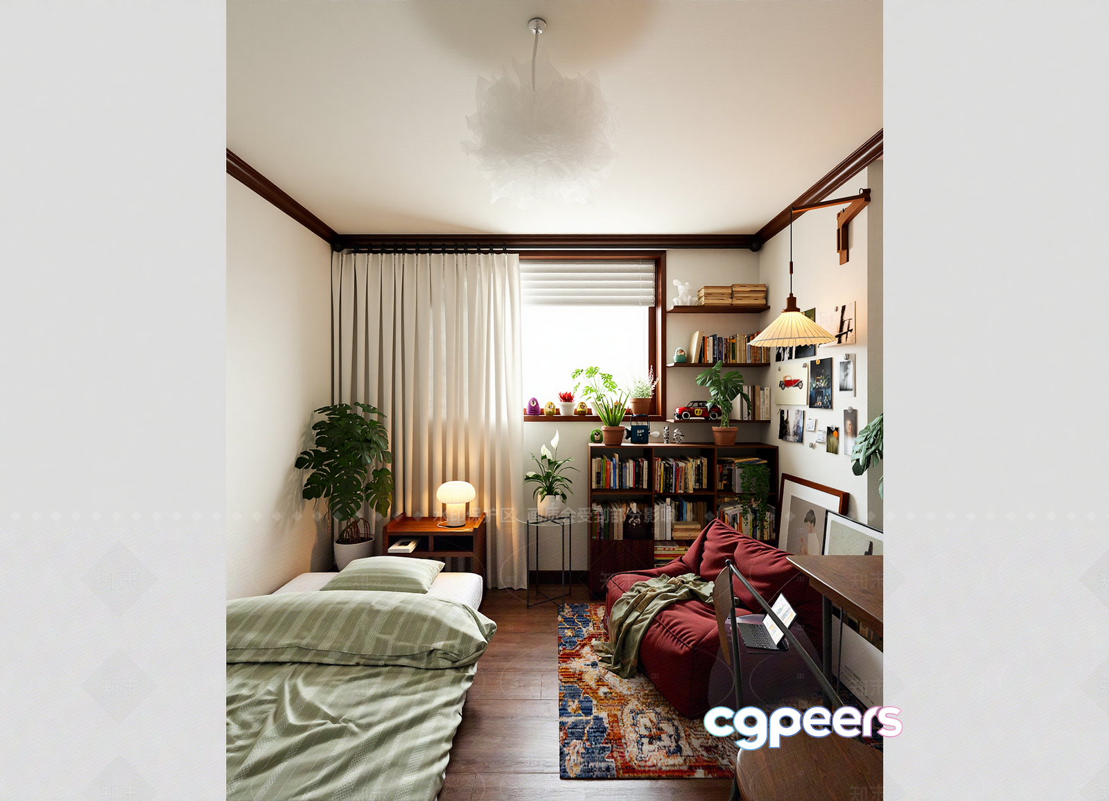Cozy Bedroom 3D Model - 22842 - VRAY Render Cozy Bedroom 3D Model - 22842 - VRAY Render