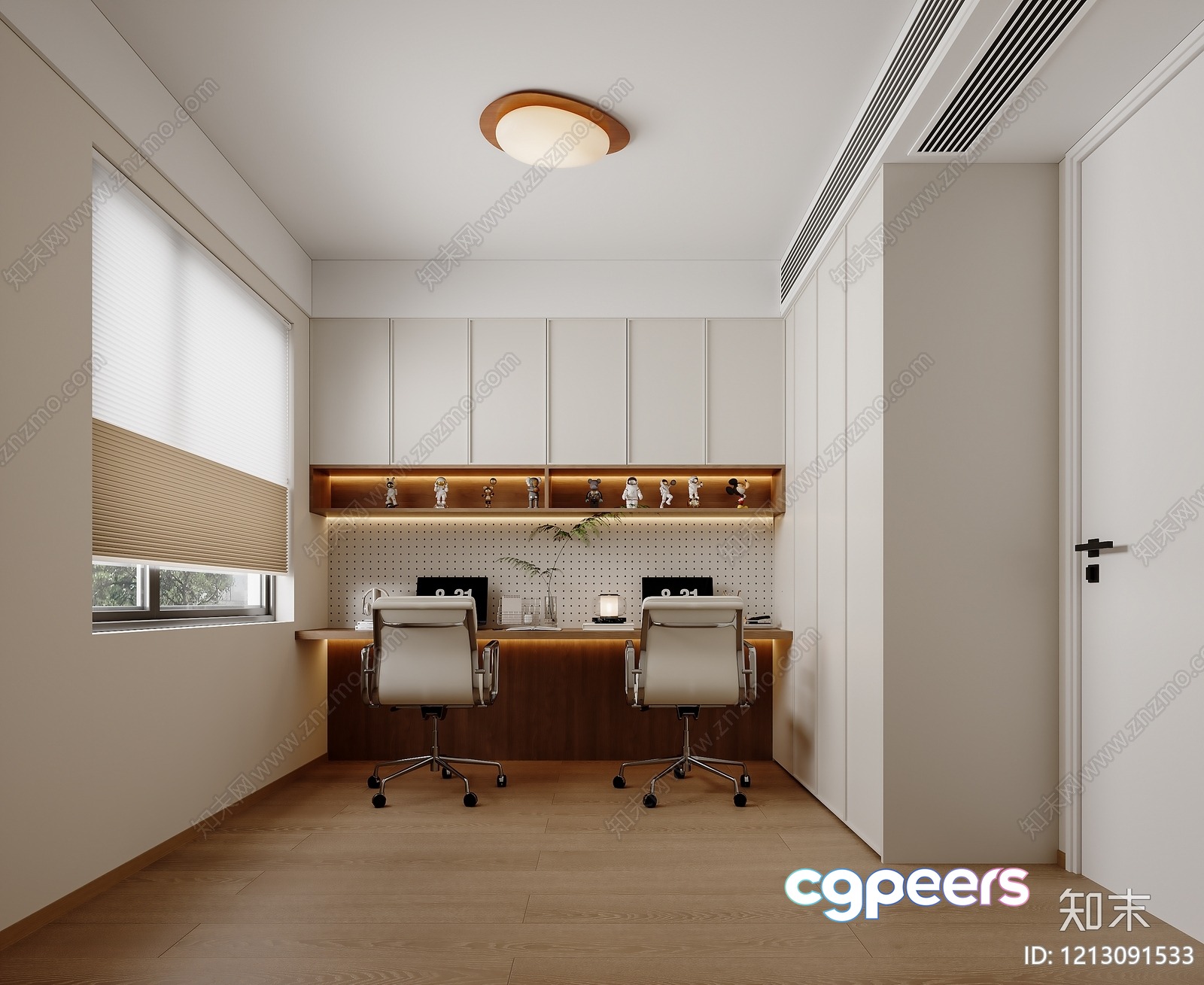 Modern Office Space 3D Model - 4724 - VRAY Render