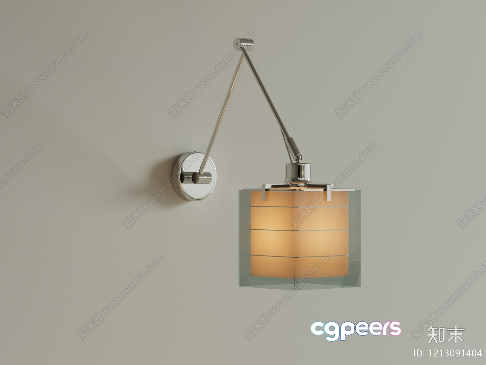 Gold Light Fixture 3D Model - 2433 - VRAY Render Gold Light Fixture 3D Model - 2433 - VRAY Render