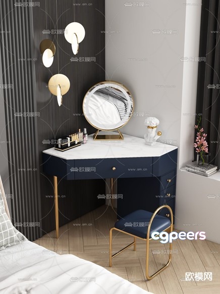 Modern Dressing Room 3D Model - 11133 - VRAY Render Modern Dressing Room 3D Model - 11133 - VRAY Render