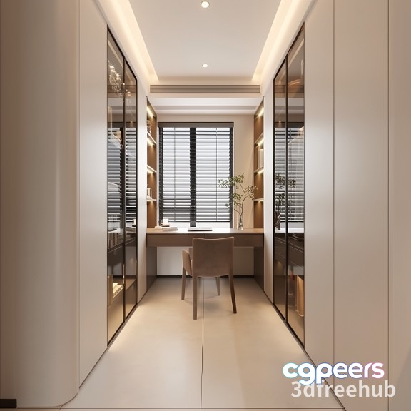 A Modern Office Space 3D Model - 22676 - VRAY Render