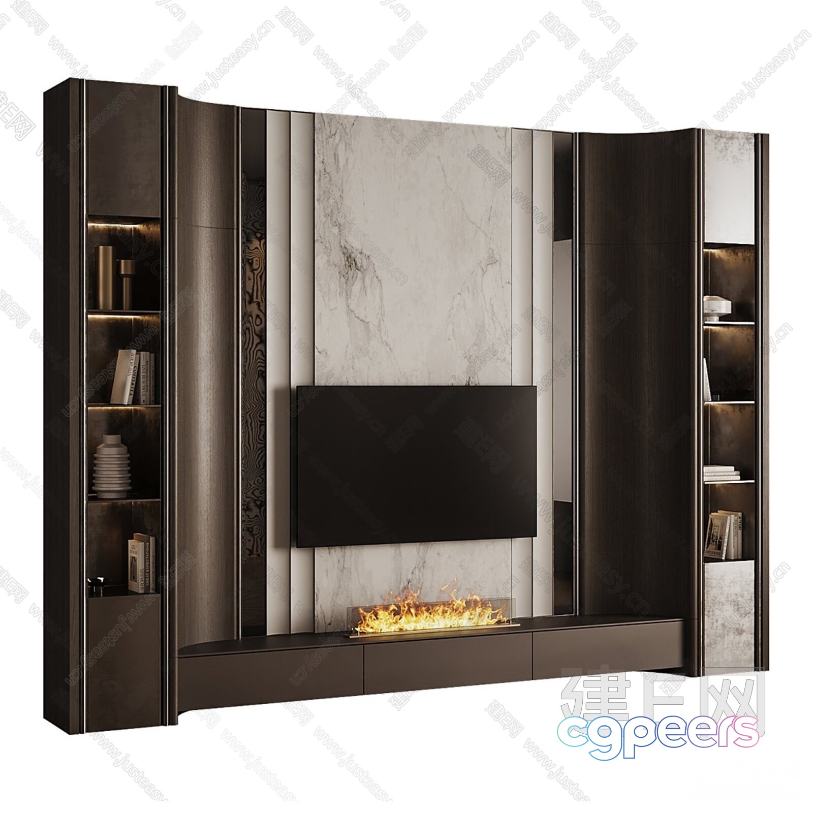 Modern Living Room 3D Model - 18013 - VRAY Render