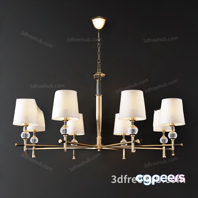 Gold Light Fixture 3D Model - 21511 - VRAY Render Gold Light Fixture 3D Model - 21511 - VRAY Render