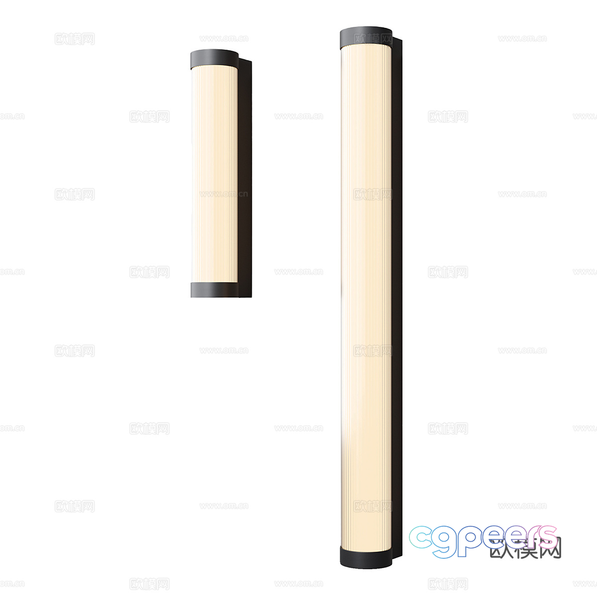 Modern Cylindrical Light Fixtures 3D Model - 6483 - VRAY Render