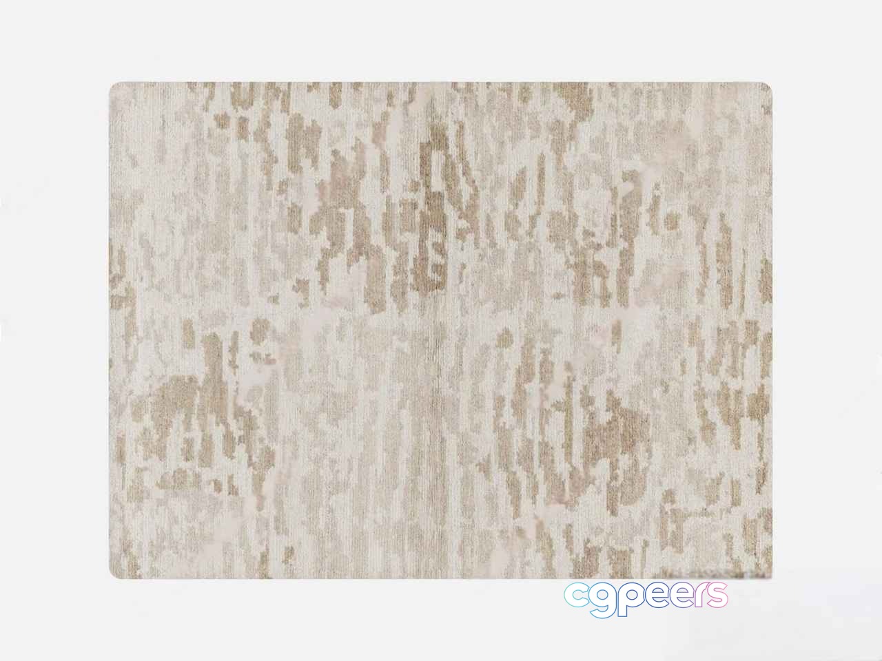 A Beige Rug With A Pattern 3D Model - 19824 - VRAY Render