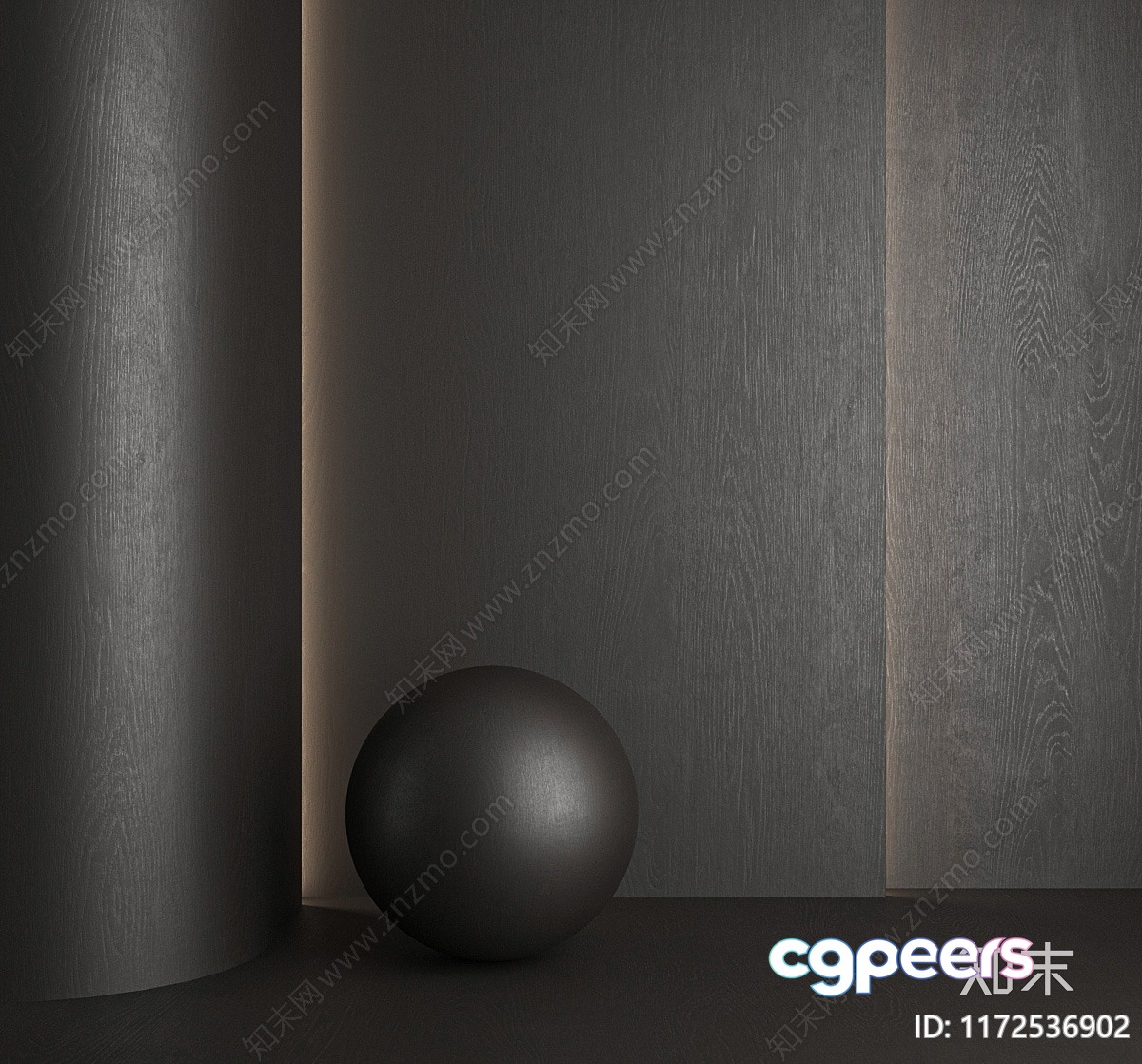 Modern Black Sphere 3D Model - 14521 - CORONA Render