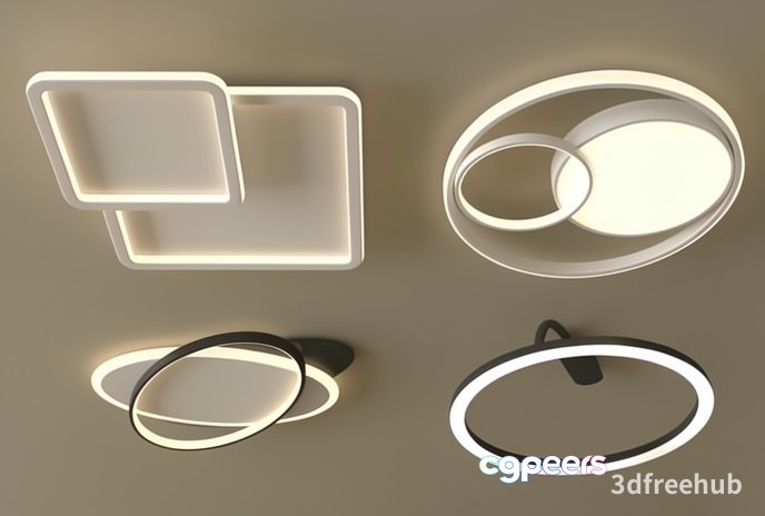 Modern Light Fixtures 3D Model - 21849 - VRAY Render Modern Light Fixtures 3D Model - 21849 - VRAY Render