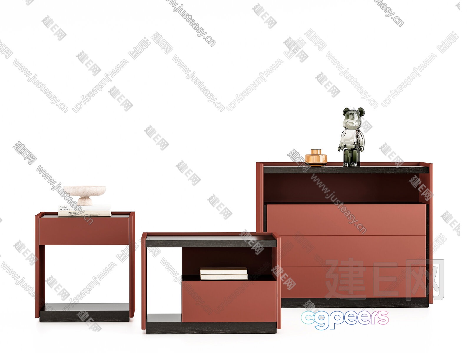Modern Bedroom Furniture 3D Model - 17667 - VRAY Render