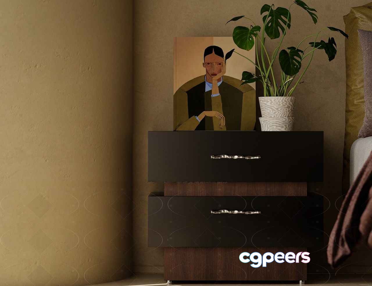 Modern Dresser 3D Model - 16624 - VRAY Render