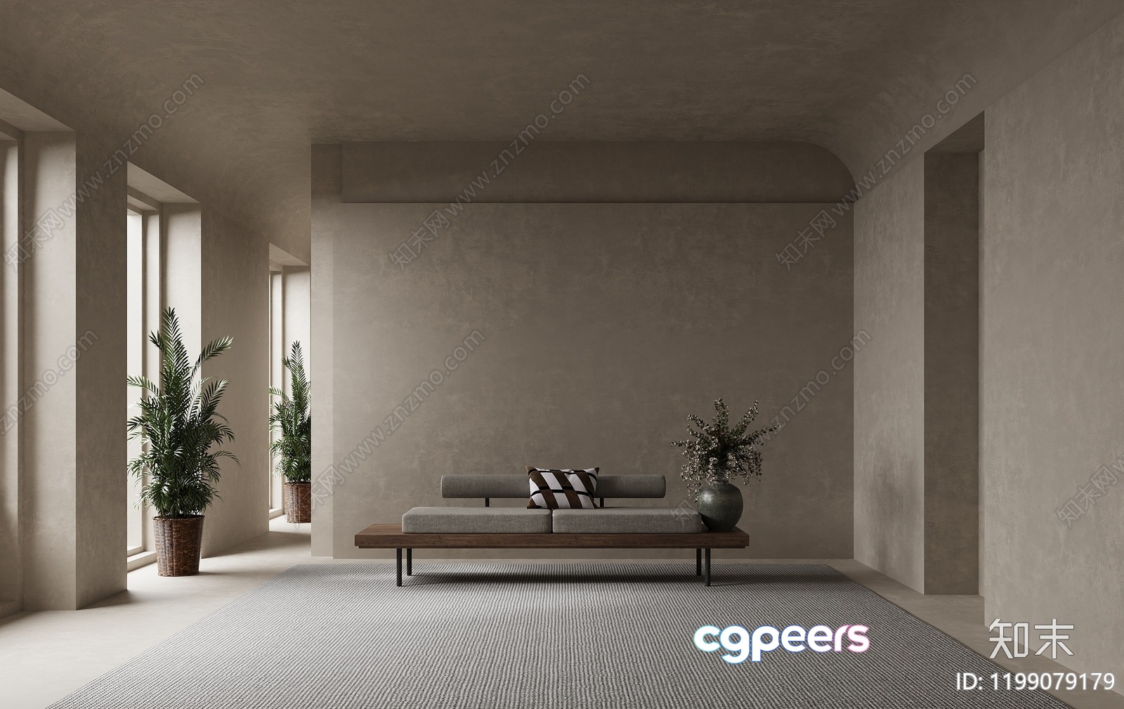 Modern Minimalist Living Room 3D Model - 8693 - CORONA Render Modern Minimalist Living Room 3D Model - 8693 - CORONA Render