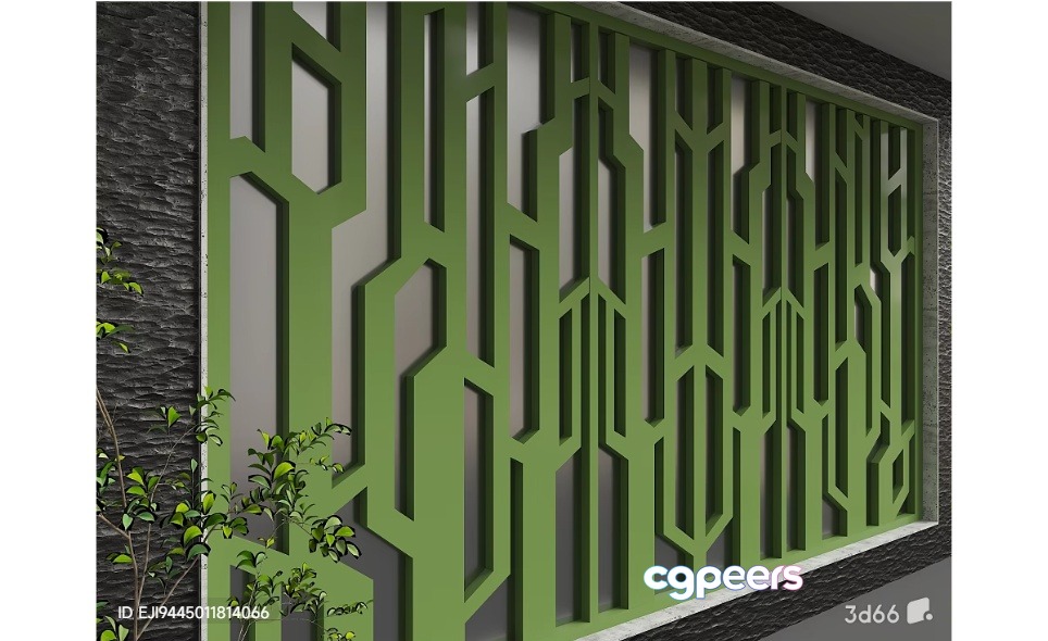 A Decorative Wall Panel 3D Model - 6089 - VRAY Render