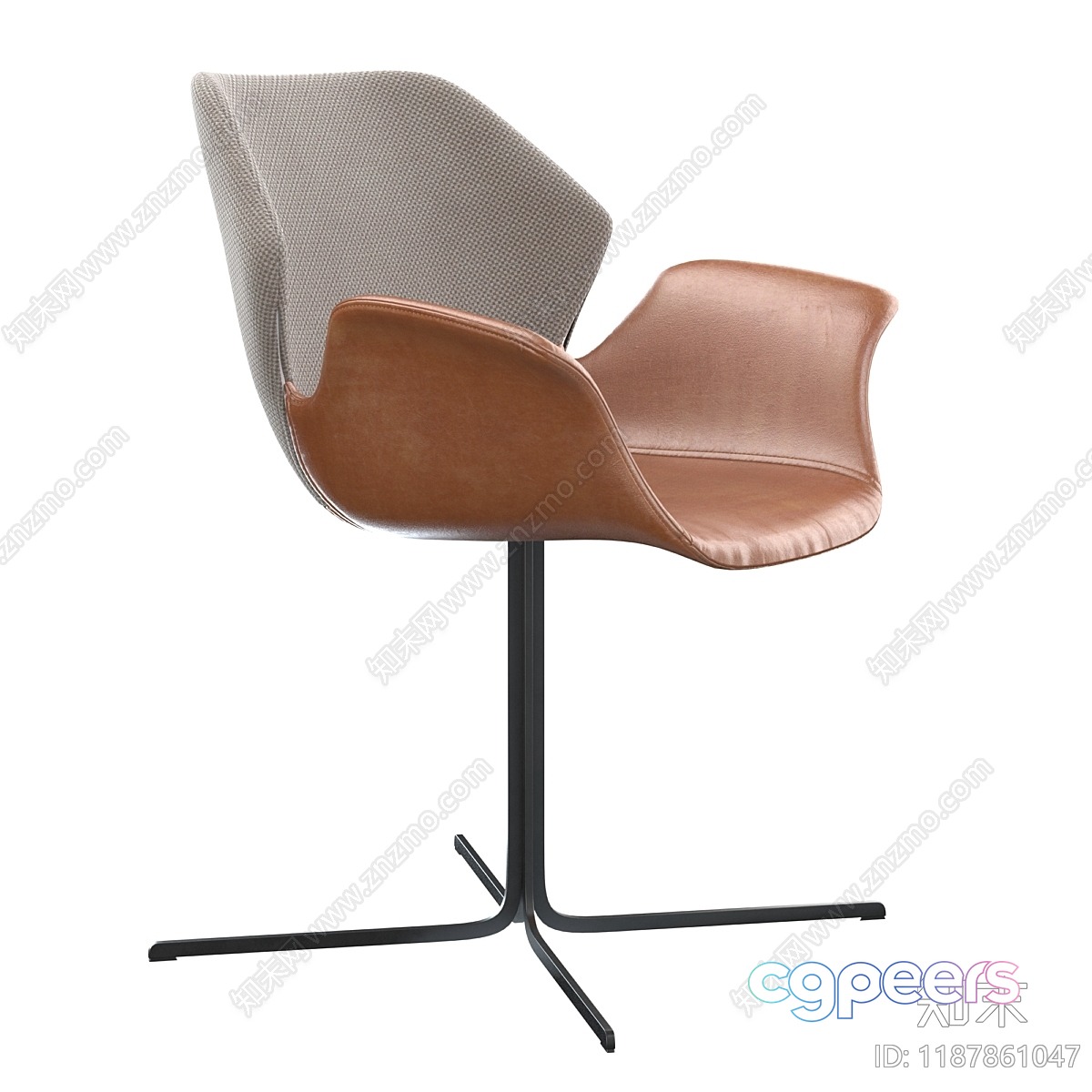 Brown And Gray Chair 3D Model - 4258 - VRAY Render Brown And Gray Chair 3D Model - 4258 - VRAY Render