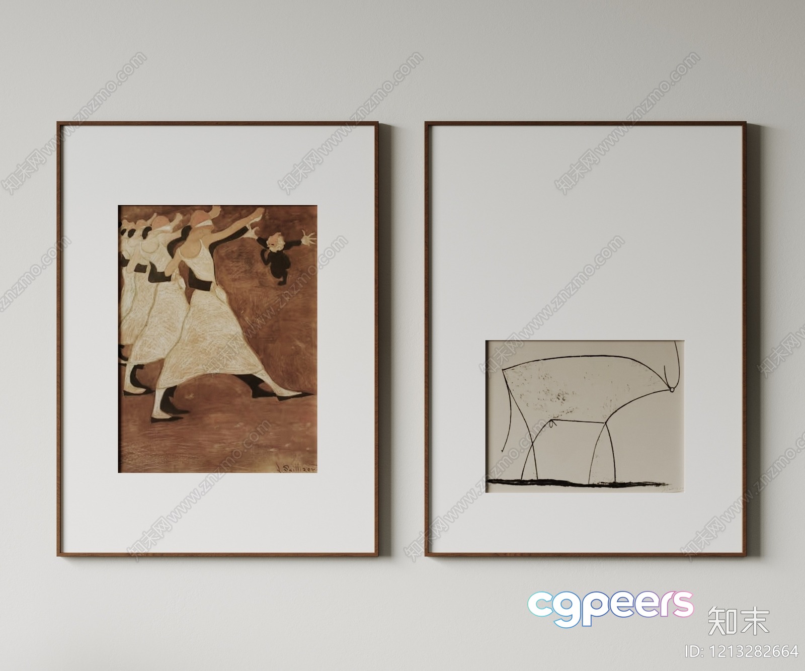 Artwork In A Frame 3D Model - 3923 - VRAY Render Artwork In A Frame 3D Model - 3923 - VRAY Render